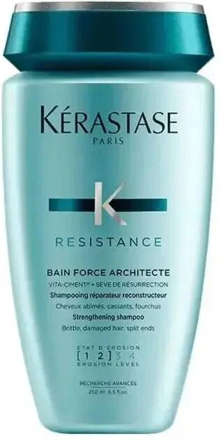 kerastase bain force architecte shampoo capelli danneggiati, 250ml