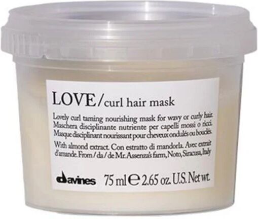 davines essential haircare love curl hair mask, 75ml