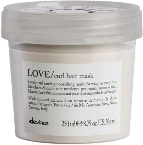 davines essential haircare love curl hair mask, 250ml