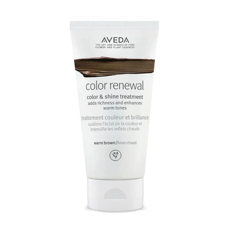 aveda color renewal color & shine treatment maschera tonalizzante capelli 150ml, castano caldo