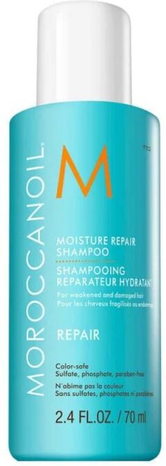 moroccanoil moisture repair shampoo capelli danneggiati, 70ml