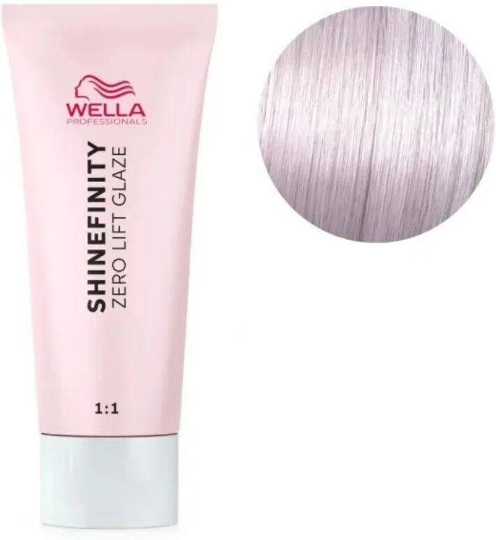 wella professionals wella shinefinity zero lift glaze colorazione demipermanente 60ml, 09/61 biondo chiarissimo violetto cenere