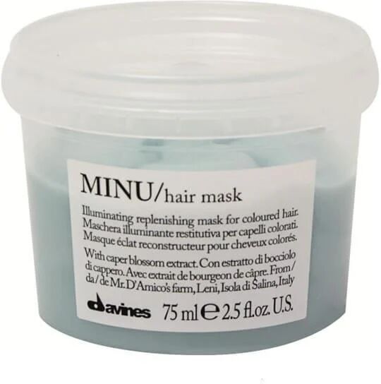 davines essential haircare minu hair mask 75ml