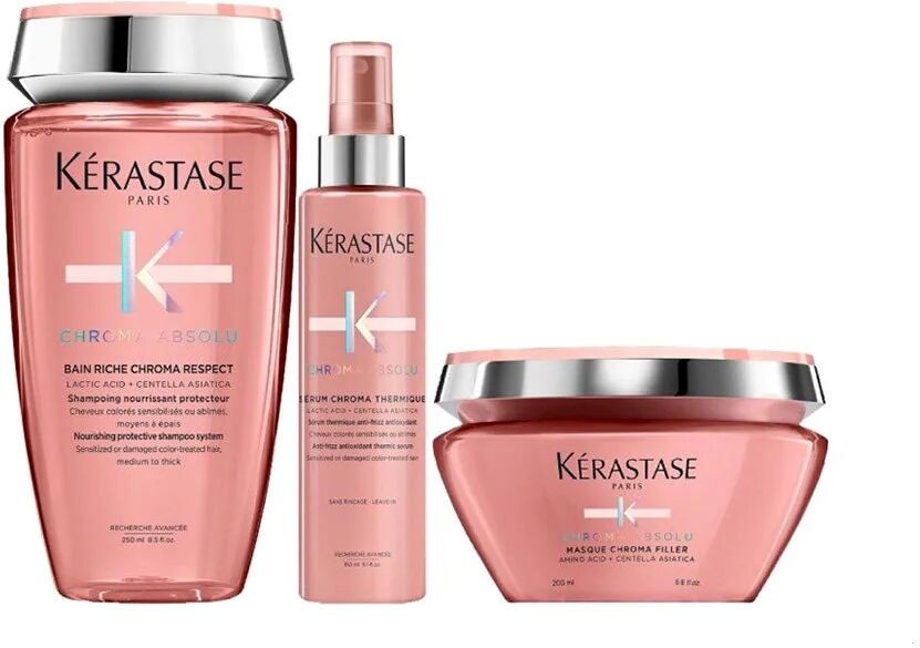 kerastase chroma absolu kit capelli colorati grossi con protettore termico