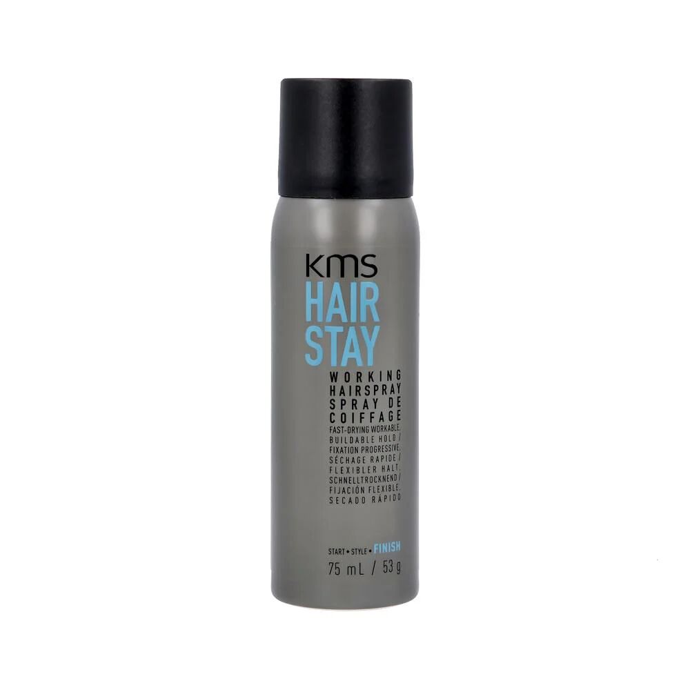 kms hair stay working hairspray, 75ml