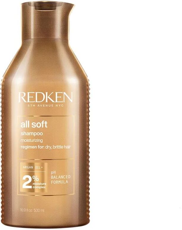 redken all soft shampoo capelli secchi, 500ml