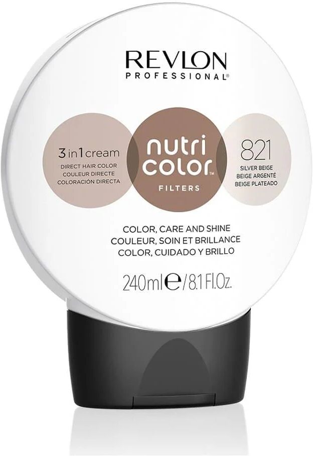 revlon professional revlon nutri color filters beige argento 240ml maschera colorante