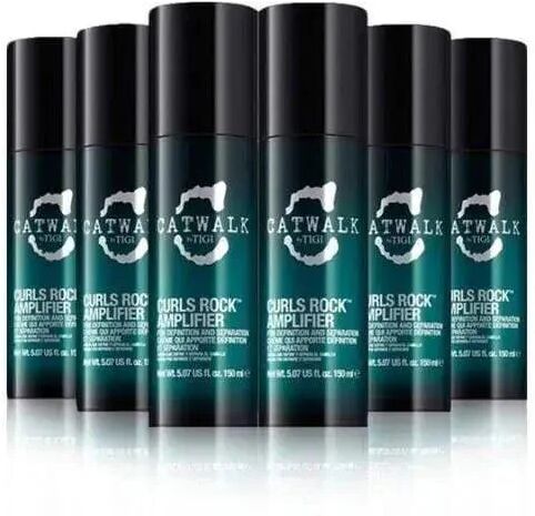 tigi catwalk curls rock amplifier kit 6 flaconi 150ml capelli ricci