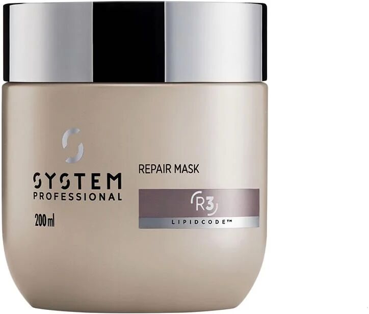 system professional repair mask maschera capelli danneggiati r3, 200ml