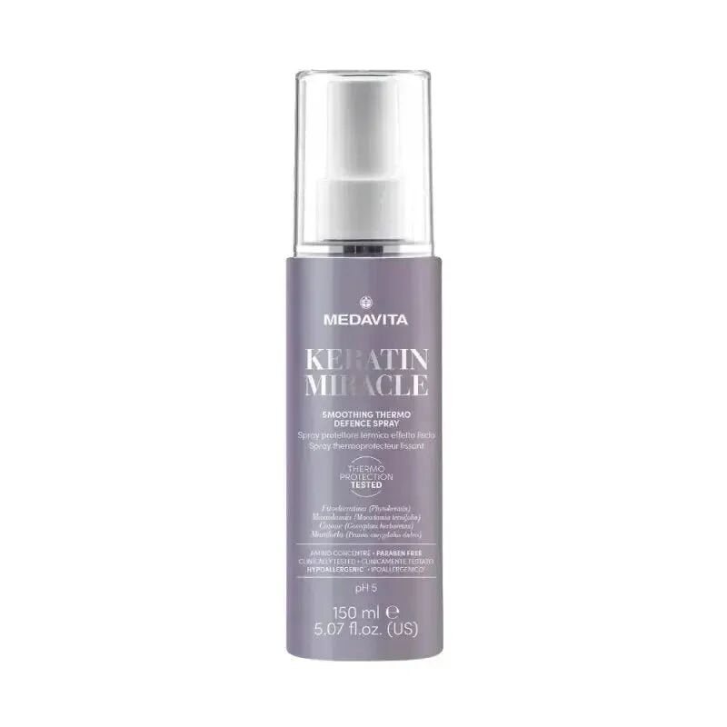 Medavita Keratin Miracle Smoothing Thermo Defence Spray termoprotettore 150ml