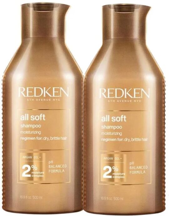 Redken All Soft Shampoo duo Kit capelli secchi 2 x 500ml