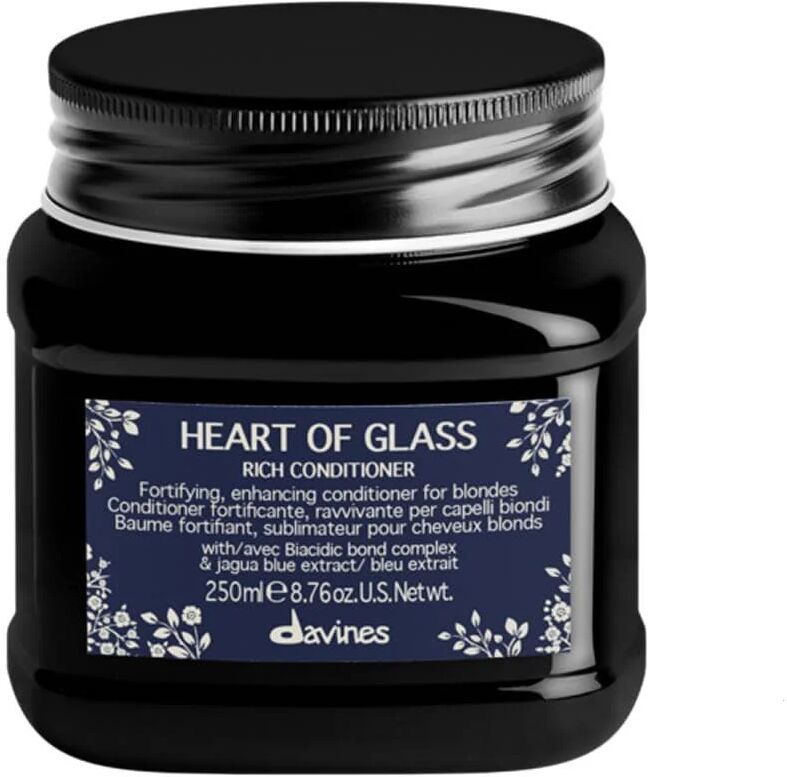 Davines Heart Of Glass Rich Balsamo Capelli Biondi, 250ml