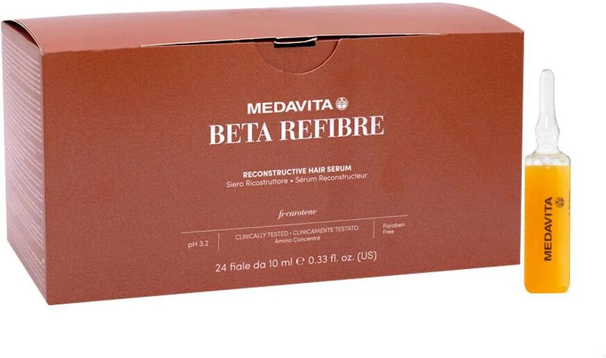 Medavita Beta Refibre Siero Ricostruttore fiale per capelli rovinati 24x10ml