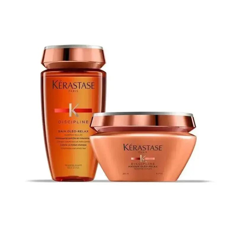 Kerastase Kit Discipline Bain Oleo Relax Mask Capelli Crespi