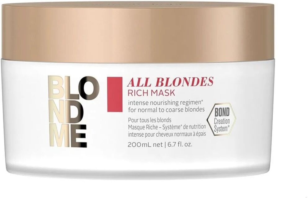 Schwarzkopf Blondme All Blondes Rich Maschera capelli biondi 200ml