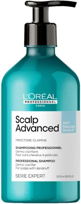 L'Oreal Professionnel Scalp Advanced Shampoo Dermo Clarifier Antiforfora, 500ml