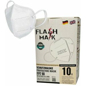 Flash Mask Maschera Protettiva Nera FFP2 10 Pezzi