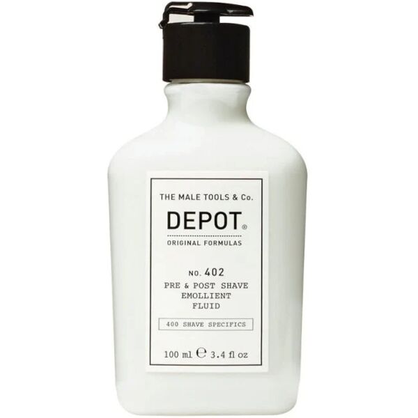 depot no. 402 pre post shave emollient fluid prima e dopo la barba, 100ml