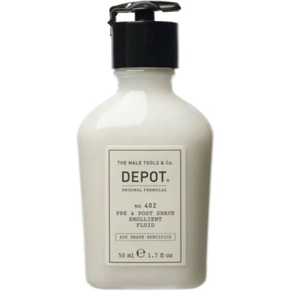 depot no. 402 pre post shave emollient fluid prima e dopo la barba, 50ml