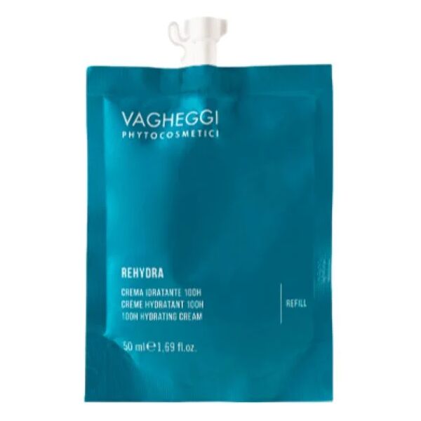 vagheggi rehydra crema viso idratante 100h 50ml, ricarica