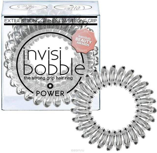 invisibobble power crystal clear elastico 3pz