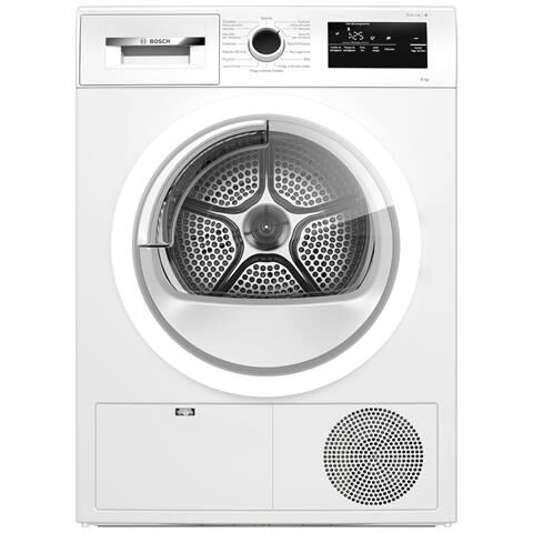 Bosch Asciugatrice WTH85V08II Serie 4, 8 Kg Classe A++ a Condensazione con Pompa di Calore