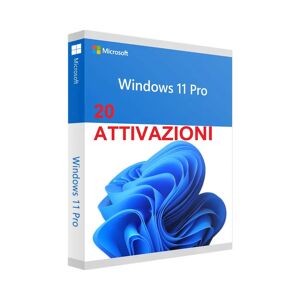 Microsoft WINDOWS 11 PRO PROFESSIONAL LICENZA PER 20 POSTAZIONI ATTIVAZIONE ONLINE