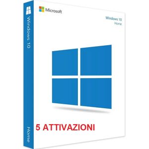 Microsoft WINDOWS 10 HOME LICENZA PER 5 POSTAZIONI ATTIVAZIONE ONLINE