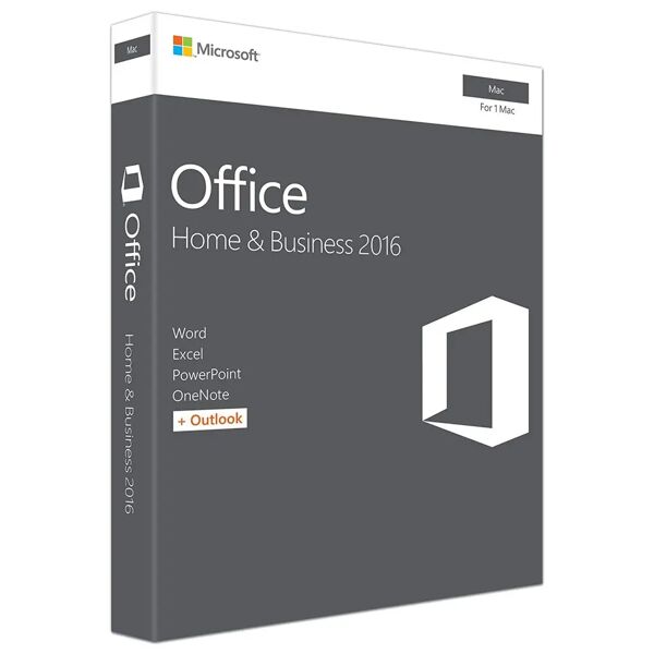 microsoft office 2016 home and business 32/64 bit key esd (mac)