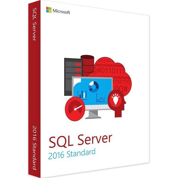 microsoft sql server 2016 standard 2 core 32/64 bit key esd