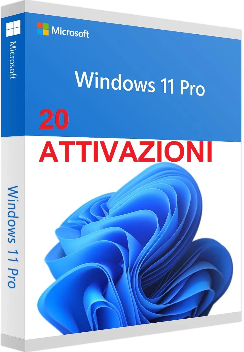 microsoft windows 11 pro professional licenza per 20 postazioni attivazione online