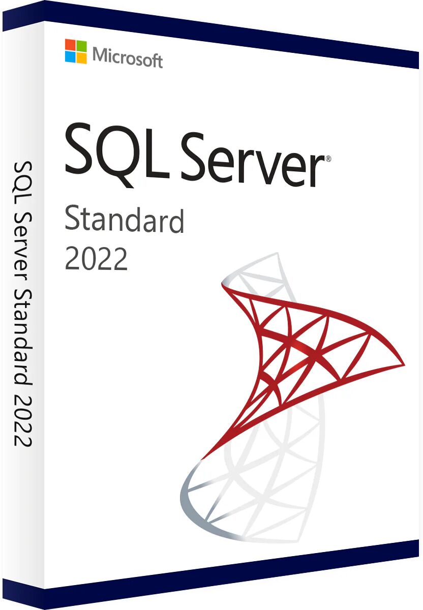 microsoft sql server 2022 standard con cals incluse 32/64 bit key esd