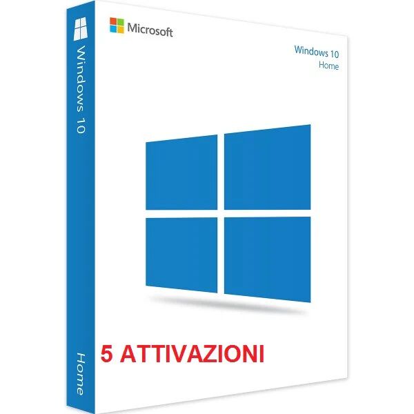 microsoft windows 10 home licenza per 5 postazioni attivazione online