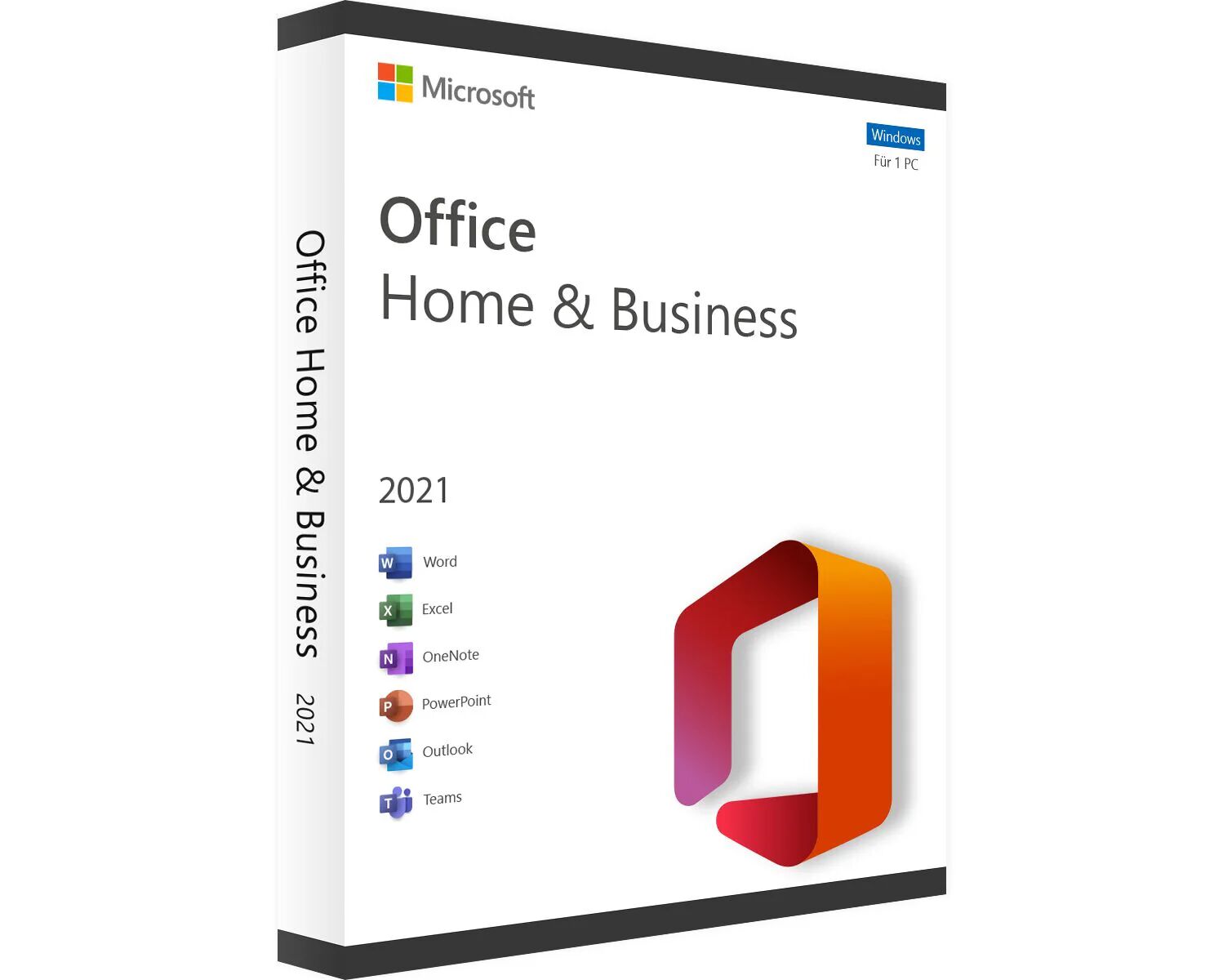 microsoft office 2021 home and business 32/64 bit key esd (mac)