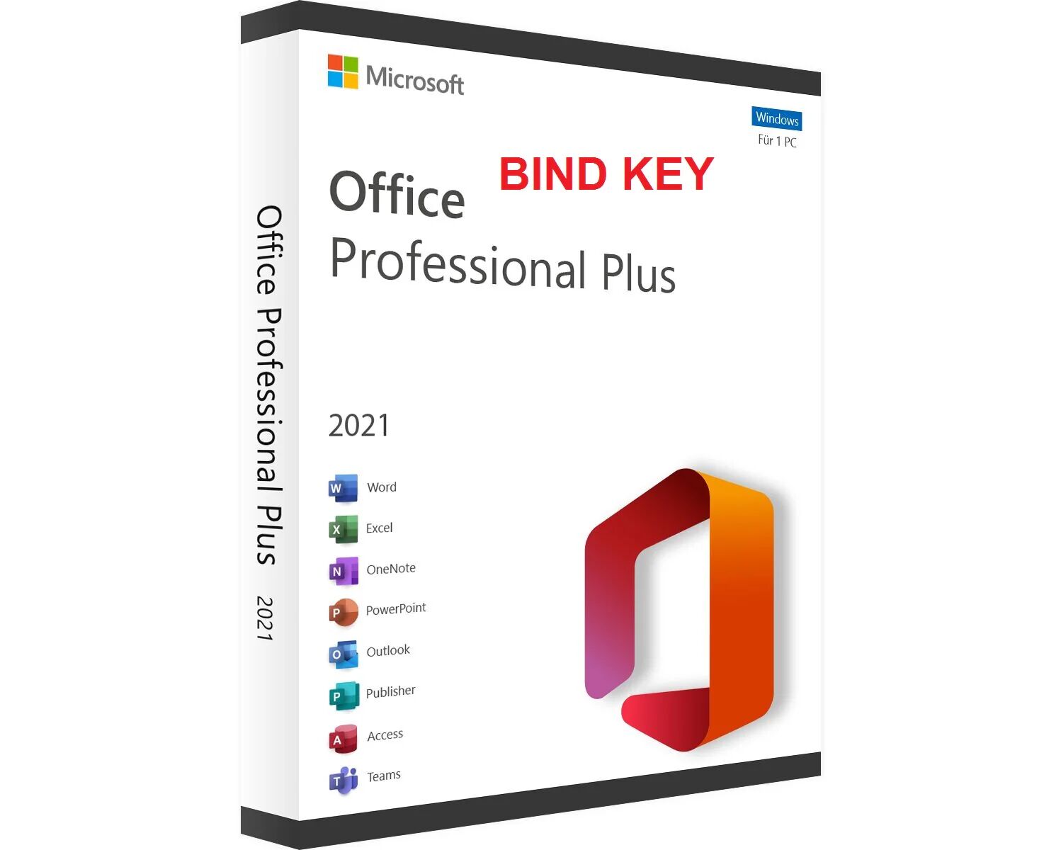 Microsoft OFFICE 2021 PROFESSIONAL PLUS 32/64 BIT BIND KEY ESD