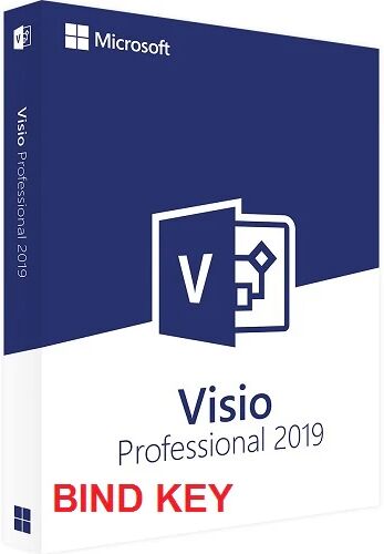 Microsoft VISIO 2019 PROFESSIONAL PLUS 32/64 BIT BIND KEY ESD