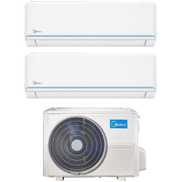 climatizzatore condizionatore midea dual split inverter serie evolution 9+9 con m2og-14hfn8-q r-32 wi-fi optional 9000+9000 : climafast