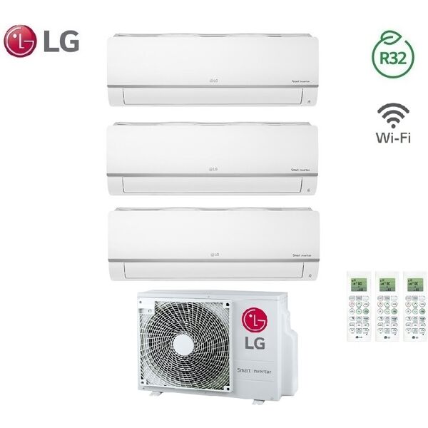 climatizzatore condizionatore lg trial split inverter libero plus r-32 7000+7000+7000 con mu3r19 7+7+7 wi-fi - new : climafast