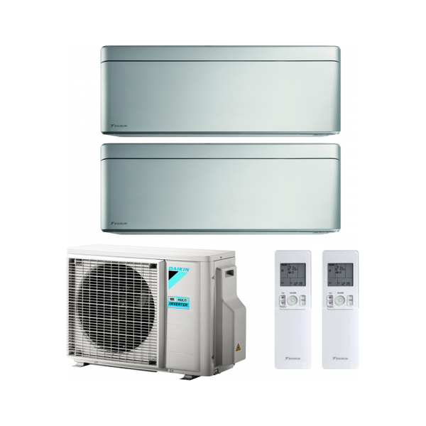 daikin dual stylish total silver ftxa-bs a+++ 12000+12000 u.e2mxm50m9