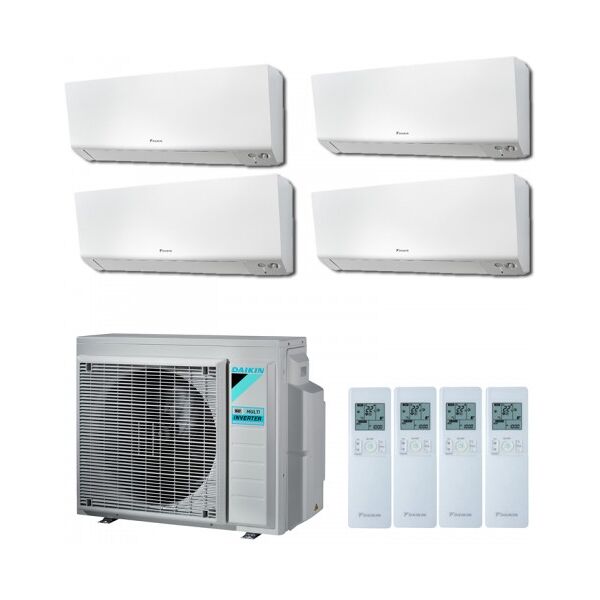 condizionatore daikin bluevolution quadri split inverter serie perfera 7+7+9+24 con 4mxm80n r-32 wi-fi integrato 7000+7000+9000+24000