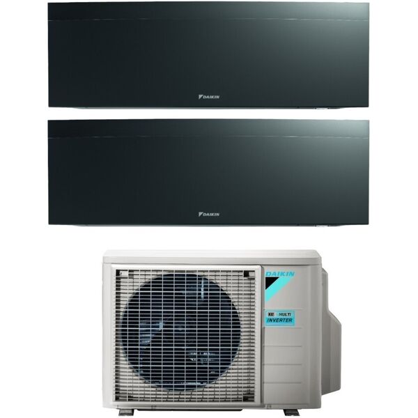 condizionatore daikin dual split inverter serie emura iii black wi-fi r-32 bluevolution 9000+9000 con 2mxm40n