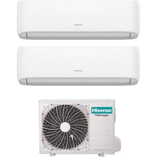 climatizzatore condizionatore hisense dual split inverter serie hi-comfort 9+12 con 2amw42u4rgc r-32 wi-fi integrato 9000+12000 – novità