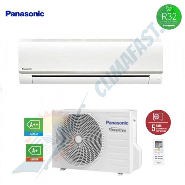 panasonic climatizzatore condizionatore panasonic inverter serie fz 9000 btu cs-fz25uke r-32 classe a++ wi-fi optional