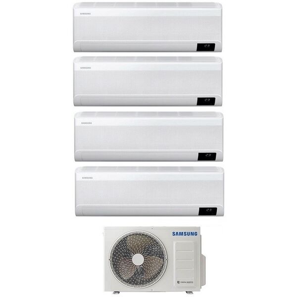 climatizzatore condizionatore samsung quadri split inverter serie windfree elite 7+9+12+12 con aj080txj4kg r-32 wi-fi integrato 7000+9000+12000+12000 : climafast