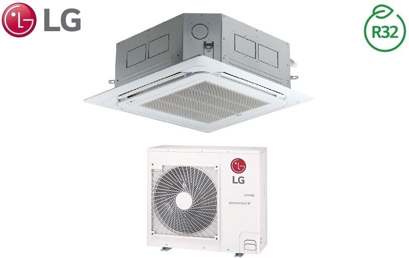 climatizzatore condizionatore lg inverter cassetta 4 vie r-32 24000 btu cod. ct24r np0 a++/a++ - new