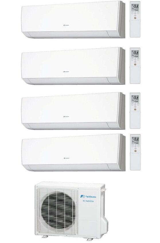 climatizzatore condizionatore quadri split a parete fuji inverter serie lm 9000+9000+9000+9000 con rog30l