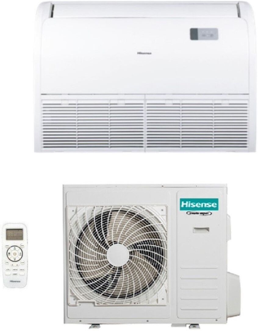 condizionatore hisense inverter soffitto/pavimento 36000 btu auv105ur4ra4 r-32 wi-fi optional con telecomando di serie