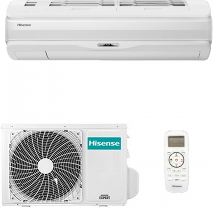 condizionatore hisense inverter serie silentium pro 9000 btu qd25xu01g+qd25xu01w a+++ wi-fi r-32