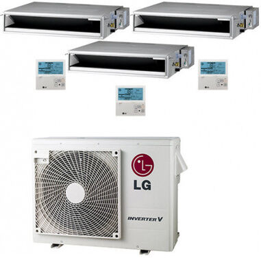 Climatizzatore Condizionatore LG Trial Split Canalizzato 12000+12000+12000 BTU R-32 Con MU4R25 U40 : Climafast