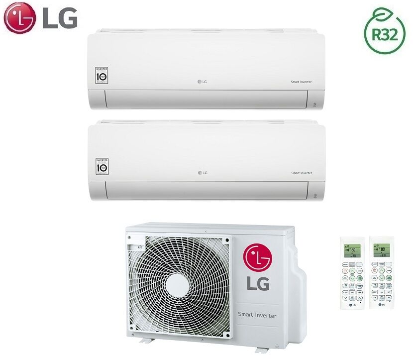 Climatizzatore Condizionatore LG Dual Split Inverter LIBERO R-32 7000+12000 con MU2R15 7+12 - NEW 2018